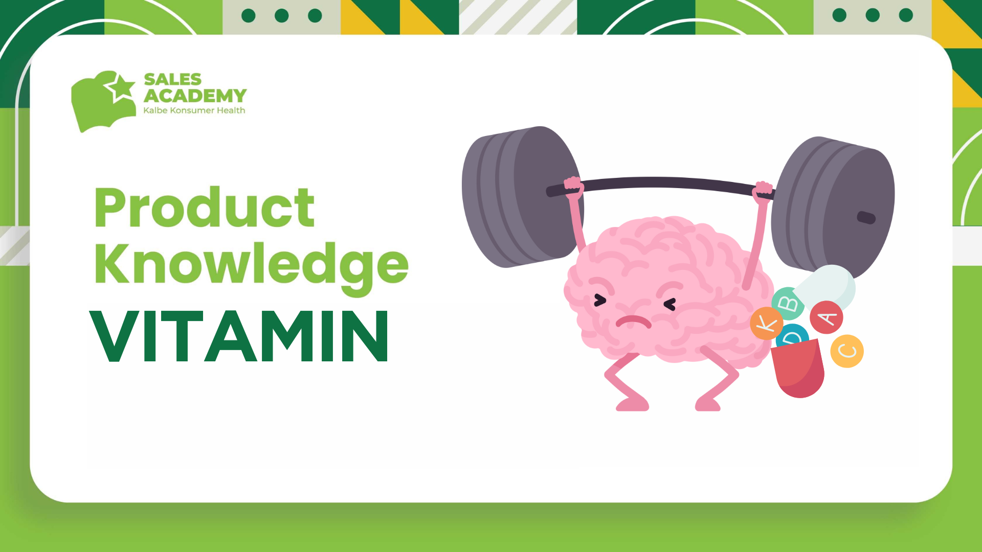 Product Knowledge: Vitamin