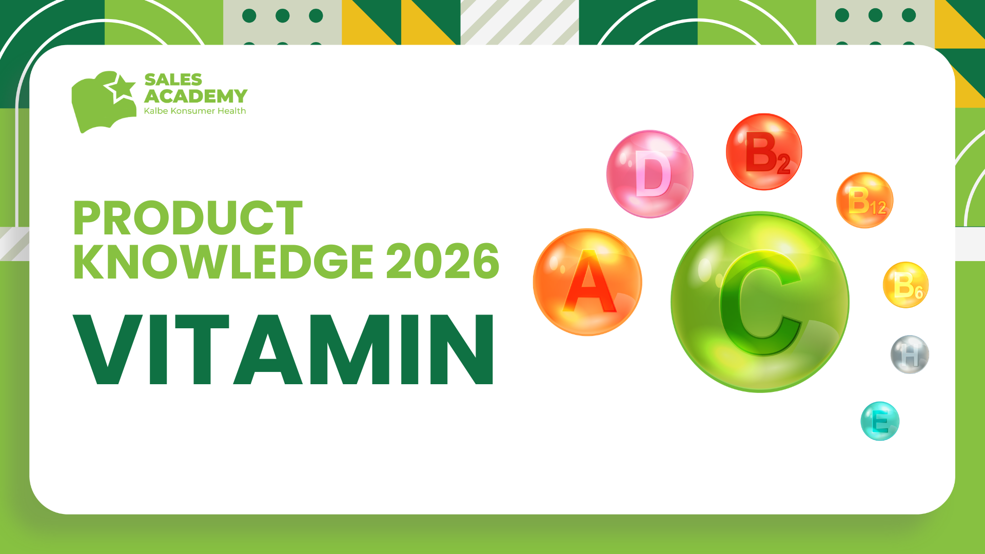 Product Knowledge 2026: Vitamin